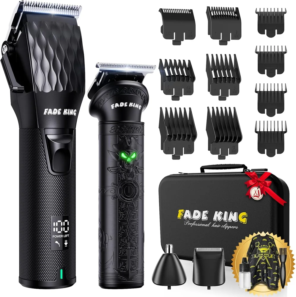 FADEKING Professional Hair Clippers for Men kit comparison